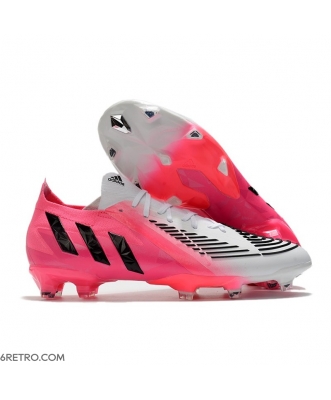 Adidas Low Cut Predator Edge.1 Firm Ground LZ+ Solar Pink Black White Football Boots