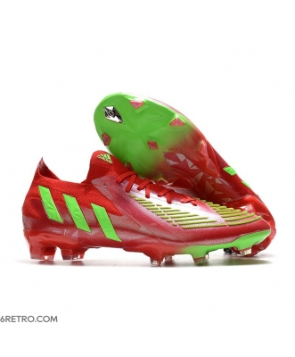 Adidas Low Cut Predator Edge.1 Firm Ground Red Green Football Boots