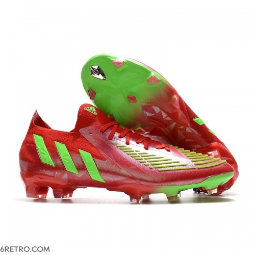Adidas Low Cut Predator Edge.1 Firm Ground Red Green Football Boots Adidas Low Cut Predator Edge.1 Firm Ground Red Green Football Boots