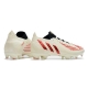 Adidas Low Cut Predator Edge.1 Firm Ground Showdown - Off White Vivid Red Gold Metallic Football Boots