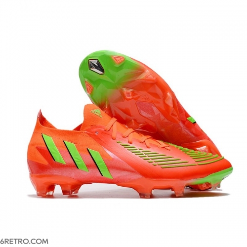 Adidas Low Cut Predator Edge.1 Firm Ground Solar Red Team Green Core Black Football Boots Adidas Low Cut Predator Edge.1 Firm Ground Solar Red Team Green Core Black Football Boots