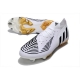 Adidas Low Cut Predator Edge.1 Firm Ground White Black Golden Football Boots