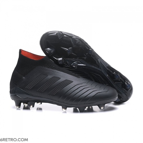 Adidas Predator 18+ Firm Ground All Black Football Boots Adidas Predator 18+ Firm Ground All Black Football Boots
