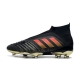 Adidas Predator 18+ Firm Ground Black Red Gold Football Boots