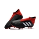 Adidas Predator 18+ Firm Ground Black Red White Football Boots