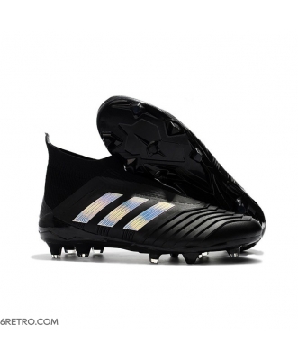 Adidas Predator 18+ Firm Ground Black Silver Football Boots
