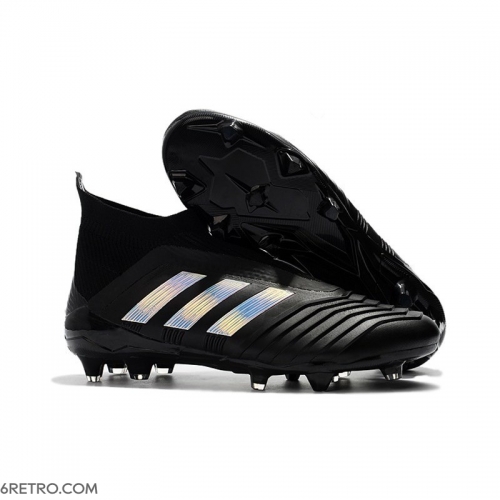 Adidas Predator 18+ Firm Ground Black Silver Football Boots Adidas Predator 18+ Firm Ground Black Silver Football Boots