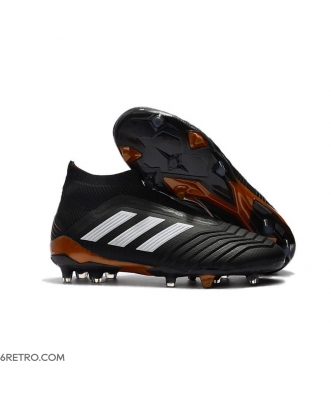 Adidas Predator 18+ Firm Ground Black White Football Boots