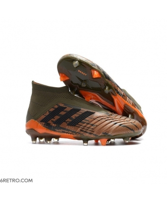 Adidas Predator 18+ Firm Ground Trace Oliva Orange Football Boots