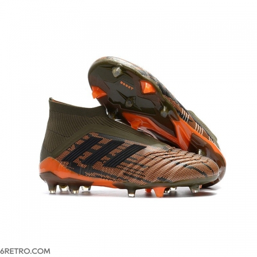Adidas Predator 18+ Firm Ground Trace Oliva Orange Football Boots Adidas Predator 18+ Firm Ground Trace Oliva Orange Football Boots