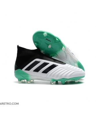 Adidas Predator 18+ Firm Ground White Green Black Football Boots