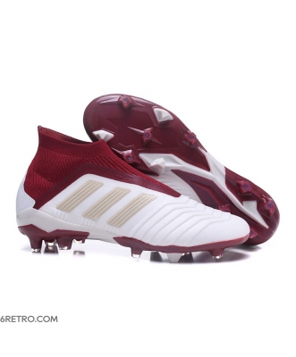 Adidas Predator 18+ Firm Ground White Red Football Boots