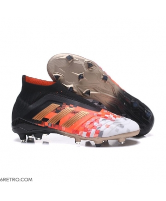 Adidas Predator 18+ Telstar Firm Ground Black Red Gold Football Boots