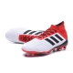 Adidas Predator 18.1 Men Firm Ground White Blacek Red Football Boots