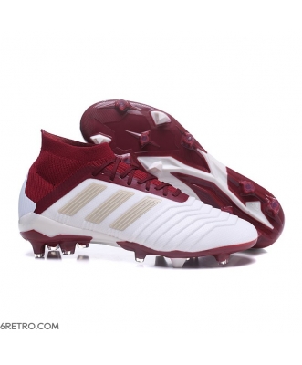 Adidas Predator 18.1 Men Firm Ground White Red Football Boots