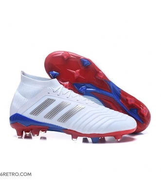 Adidas Predator 18.1 Men Telstar Firm Ground White Silver Red Blue Football Boots