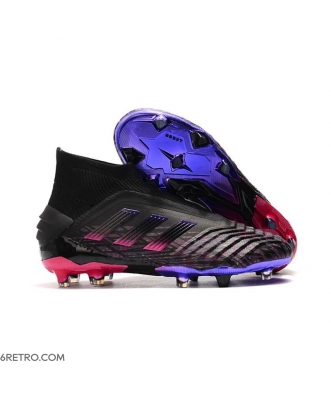 Adidas Predator 19+ Firm Ground Black Pink Blue Football Boots