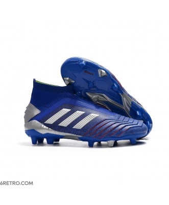 Adidas Predator 19+ Firm Ground Firm Ground - Blue Silver Football Boots