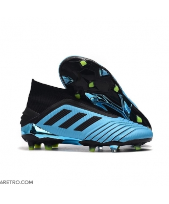 Adidas Predator 19+ Firm Ground Firm Ground - Bright Cyan Black Football Boots