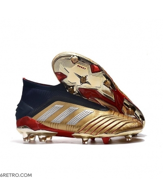 Adidas Predator 19+ Firm Ground Firm Ground - Gold Silver Red Football Boots