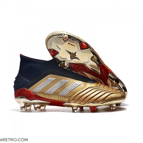 Adidas Predator 19+ Firm Ground Firm Ground - Gold Silver Red Football Boots Adidas Predator 19+ Firm Ground Firm Ground - Gold Silver Red Football Boots