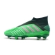 Adidas Predator 19+ Firm Ground Firm Ground - Green Silver Football Boots