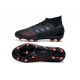 Adidas Predator 19.1 Firm Ground Black Red Football Boots