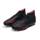 Adidas Predator 19.1 Firm Ground Black Red Football Boots
