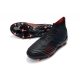 Adidas Predator 19.1 Firm Ground Black Red Football Boots