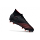 Adidas Predator 19.1 Firm Ground Black Red Football Boots