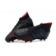Adidas Predator 19.1 Firm Ground Black Red Football Boots