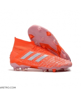 Adidas Predator 19.1 Firm Ground Orange White Football Boots