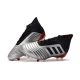 Adidas Predator 19.1 Firm Ground Silver Black Red Football Boots