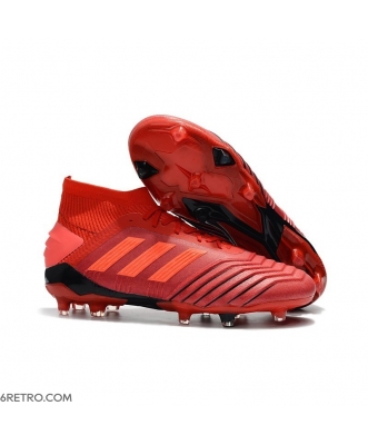 Adidas Predator 19.1 Firm Ground in Red Football Boots