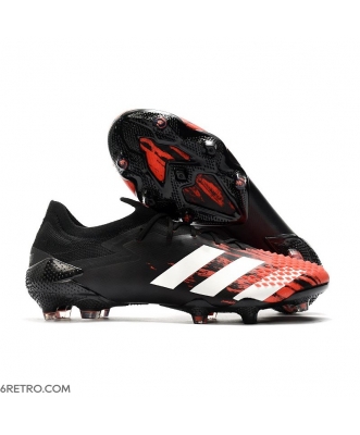 Adidas Predator 20.1 Mutator Low Cut Firm Ground Core Black White Active Red Football Boots