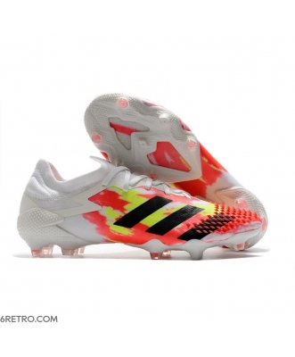 Adidas Predator 20.1 Mutator Low Cut Firm Ground Uniforia - White Core Black Pop Football Boots