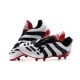 Adidas Predator Accelerator Firm Ground - White Black Red Football Boots