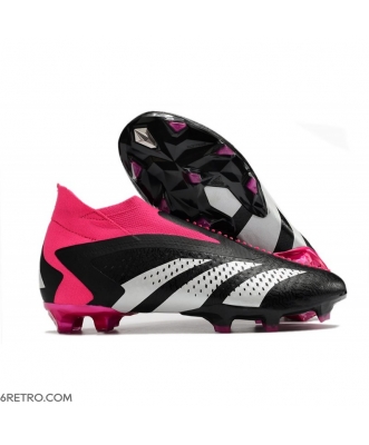 Adidas Predator Accuracy+ Firm Ground Core Black White Team Shock Pink Football Boots
