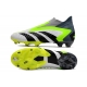 Adidas Predator Accuracy+ Firm Ground White Black Yellow Football Boots