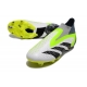 Adidas Predator Accuracy+ Firm Ground White Black Yellow Football Boots