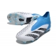 Adidas Predator Accuracy+ Firm Ground White Blue Black Football Boots