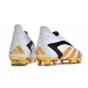 Adidas Predator Accuracy+ Firm Ground White Gold Black Football Boots