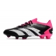 Adidas Predator Accuracy.1 Low Firm Ground Core Black White Team Shock Pink Football Boots
