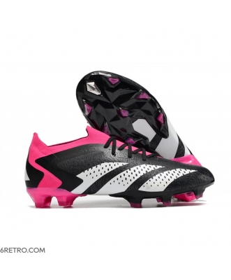 Adidas Predator Accuracy.1 Low Firm Ground Core Black White Team Shock Pink Football Boots