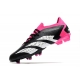 Adidas Predator Accuracy.1 Low Firm Ground Core Black White Team Shock Pink Football Boots