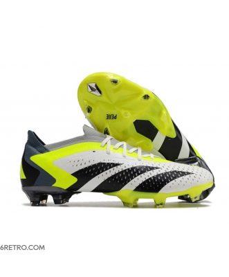 Adidas Predator Accuracy.1 Low Firm Ground White Core Black Lucid Lemon Football Boots