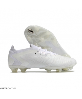 Adidas Predator Accuracy.1 Low Firm Ground White Football Boots