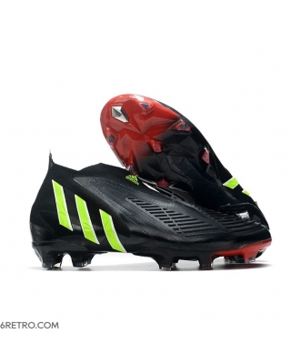Adidas Predator Edge+ Firm Ground Black Green Football Boots