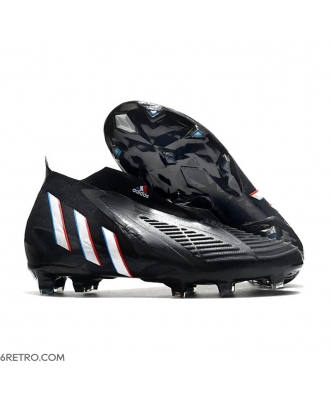 Adidas Predator Edge+ Firm Ground Core Black White Vivid Red Football Boots