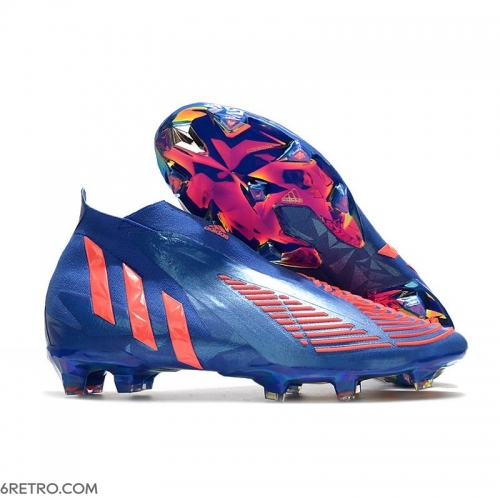 Adidas Predator Edge+ Firm Ground Hi Res Blue Turbo Football Boots Adidas Predator Edge+ Firm Ground Hi Res Blue Turbo Football Boots